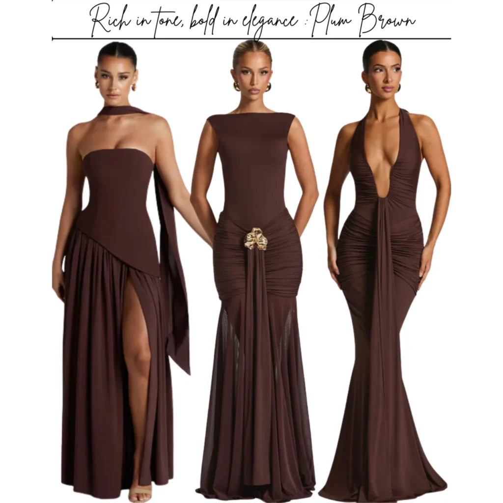 5 Showstopping Plum Brown Maxi Dresses That Redefine Affordable Luxury