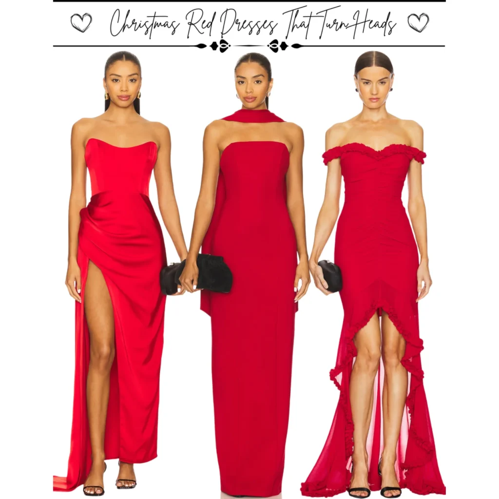 6 Showstopping Christmas Red Dresses That Steal the Spotlight This Holiday Season