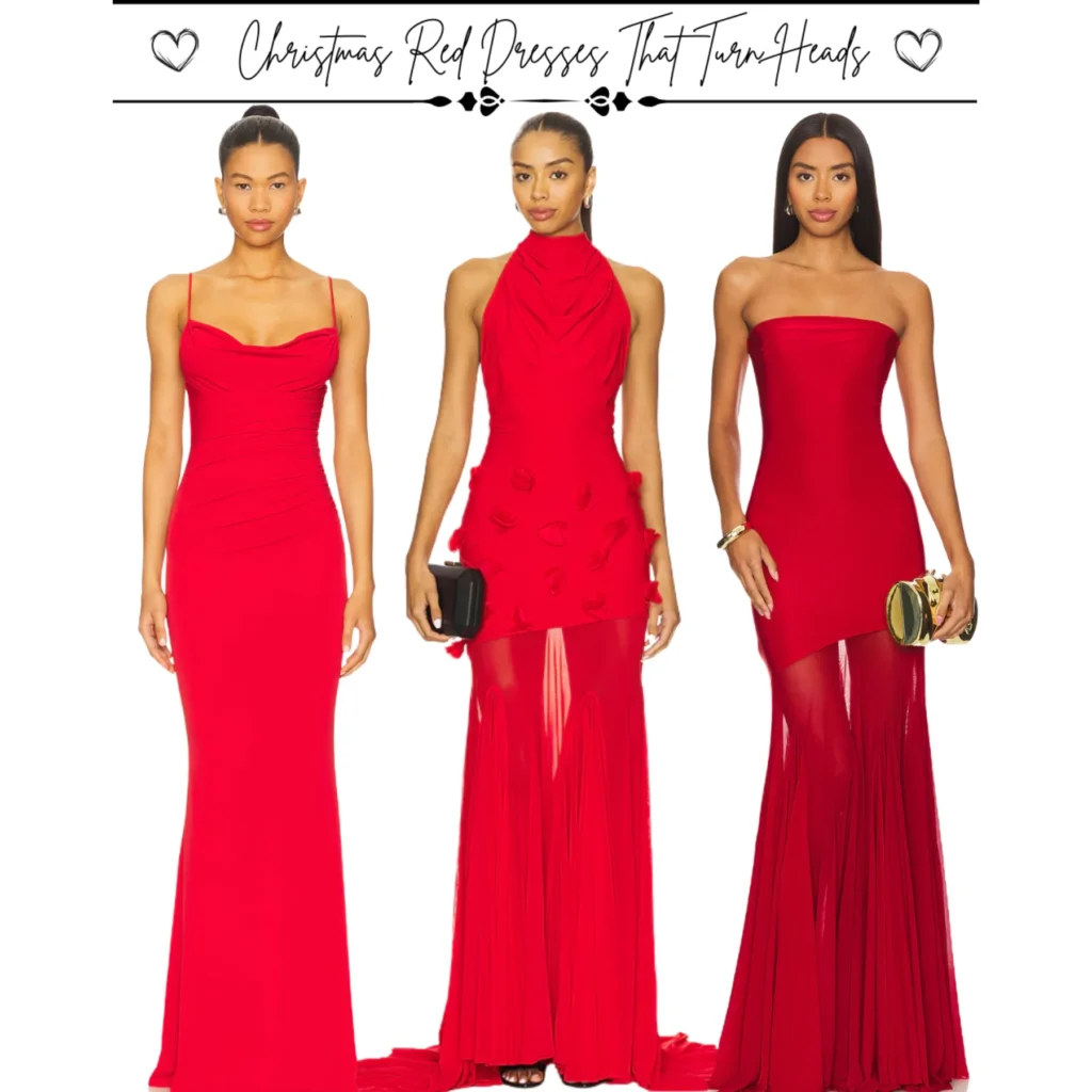 6 Showstopping Christmas Red Dresses That Steal the Spotlight This Holiday Season