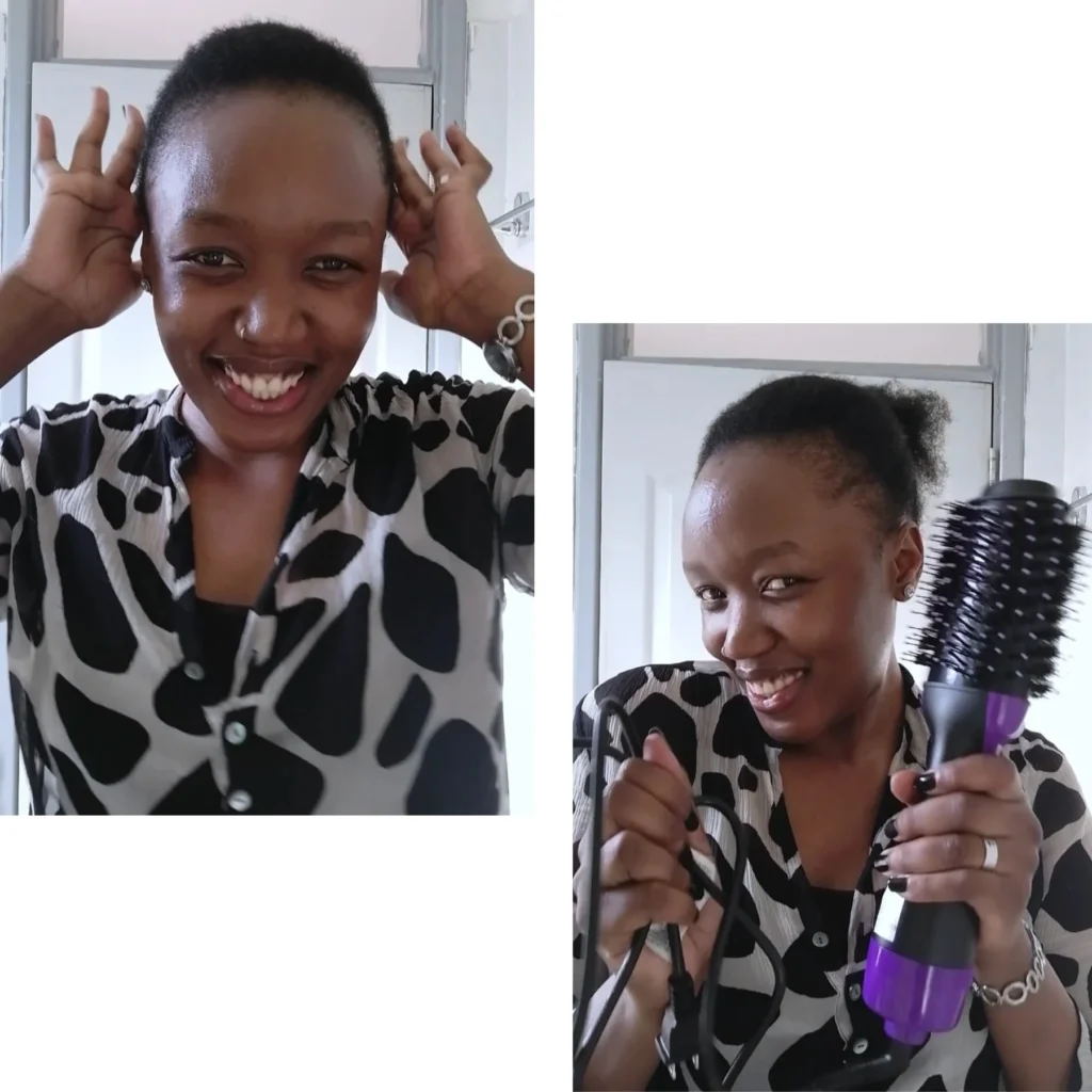 My 4C Hair Journey & the 4-in-1 Hot Air Brush That Changed Everything