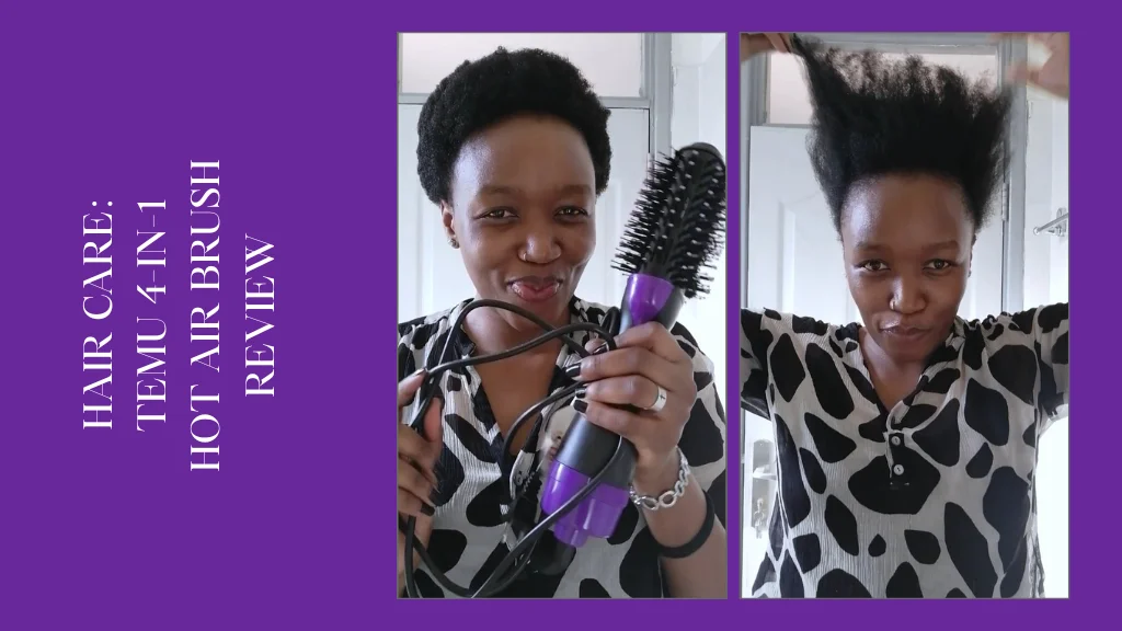 My 4C Hair Journey & the 4-in-1 Hot Air Brush That Changed Everything